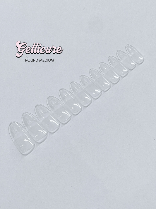 GELLICURE Pre-etched Gel Tips 120 pcs - Round Medium