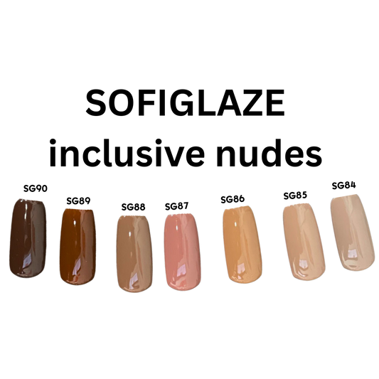SOFIGLAZE Gel Color 0.5oz - Inclusive Nudes Series