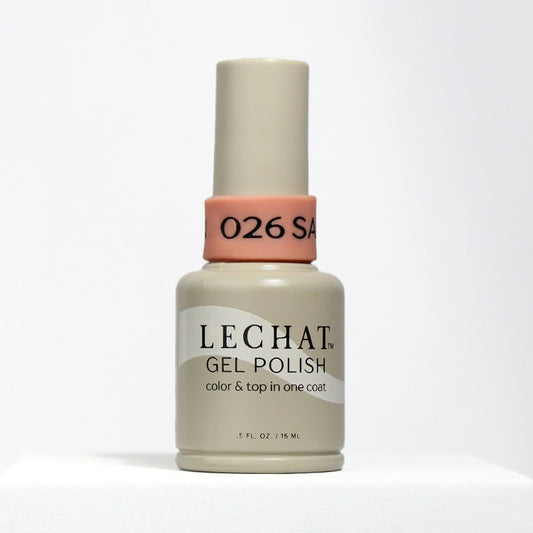 LECHAT Gel Polish Color & Top in One Coat Salmon Run 0.5OZ -  LG026