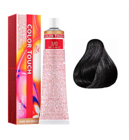 WELLA Color Touch Pure Naturals Multidimensional Demi-Permanent Color - 3/0 (Dark Brown/Natural)