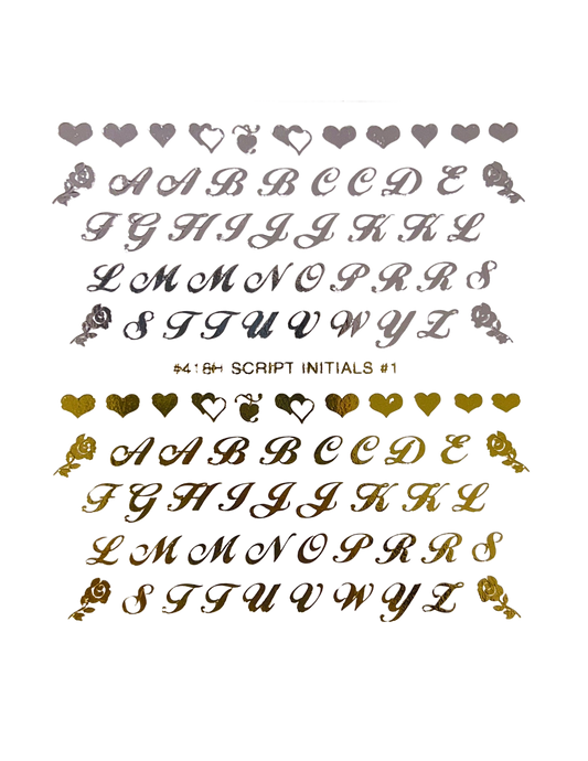 Water Decal - Script Letters