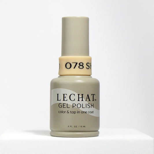 LECHAT Gel Polish Color & Top in One Coat Shortbread 0.5OZ -  LG078