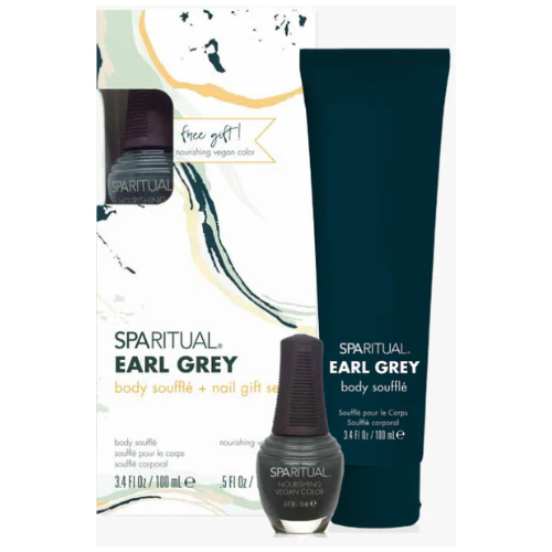 SPARITUAL Slow Beauty® Earl Grey Body Soufflé + Nail Gift Set