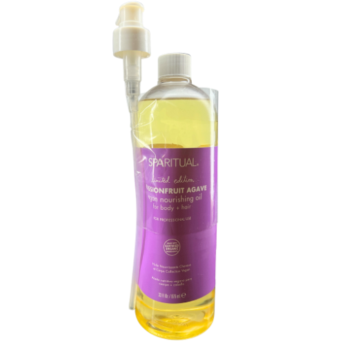 SPARITUAL Slow Beauty® Passionfruit Agave Vegan Nourishing Oil 33oz