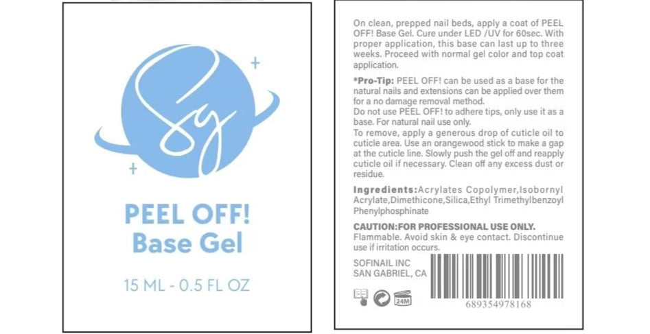 SOFIGLAZE Peel Off! Base Gel 0.5oz