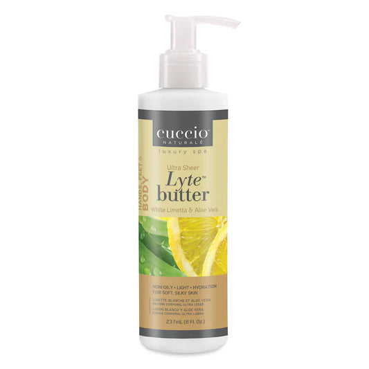 CUCCIO Naturale Ultra Sheer Lyte Butter White Limetta & Aloe Vera 8oz