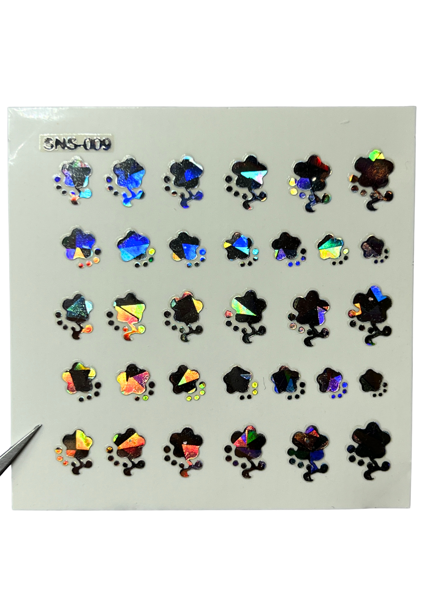 LECECIA Seashell Holographic Nail Stickers - SNS-009