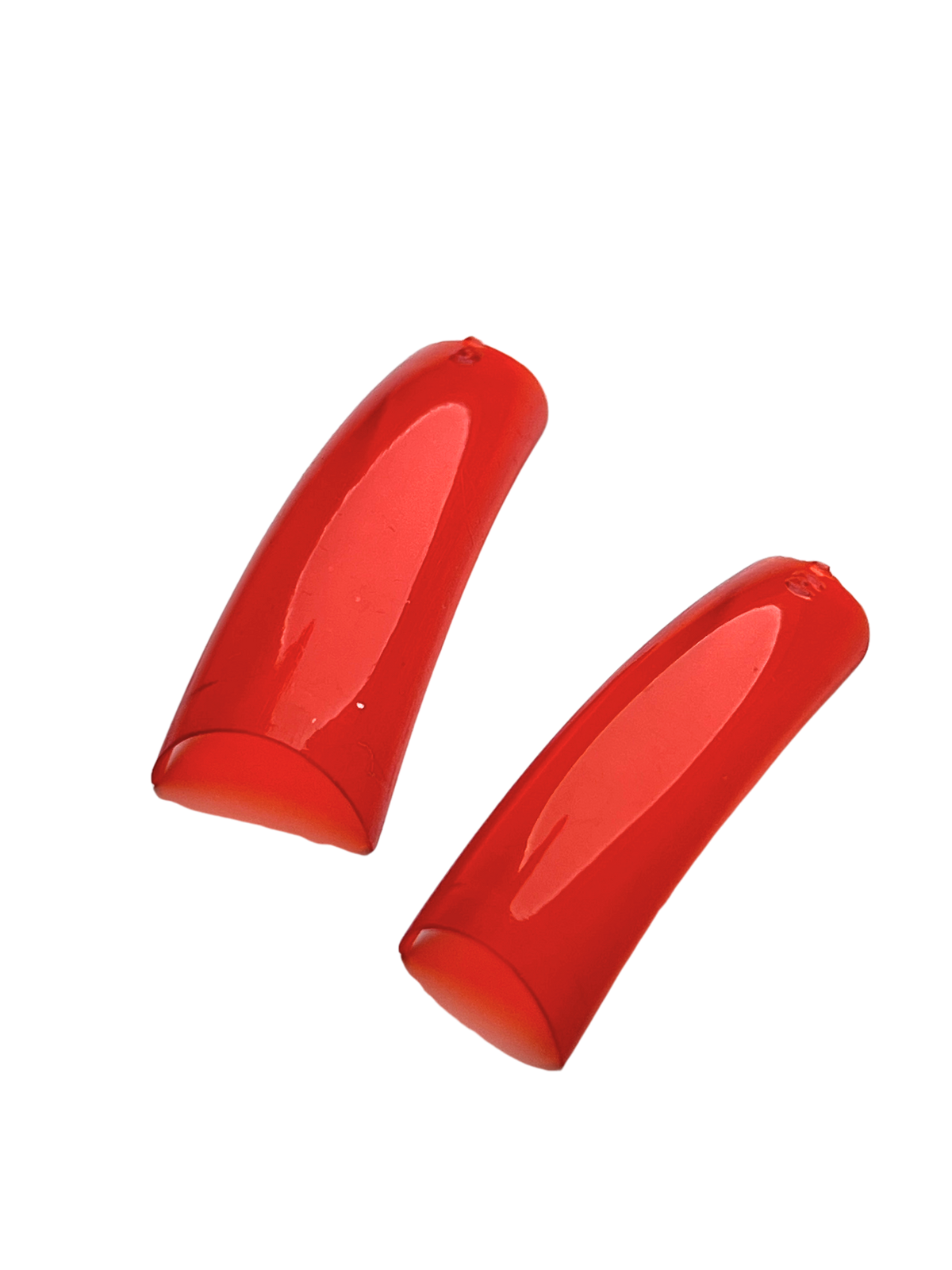 Color Nail Tips 550pc - Jelly Red