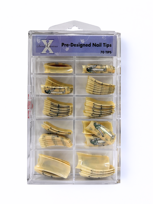 SCENT XPERIENCE Pre-Designed Nail Tips 70pc - Cleopatra