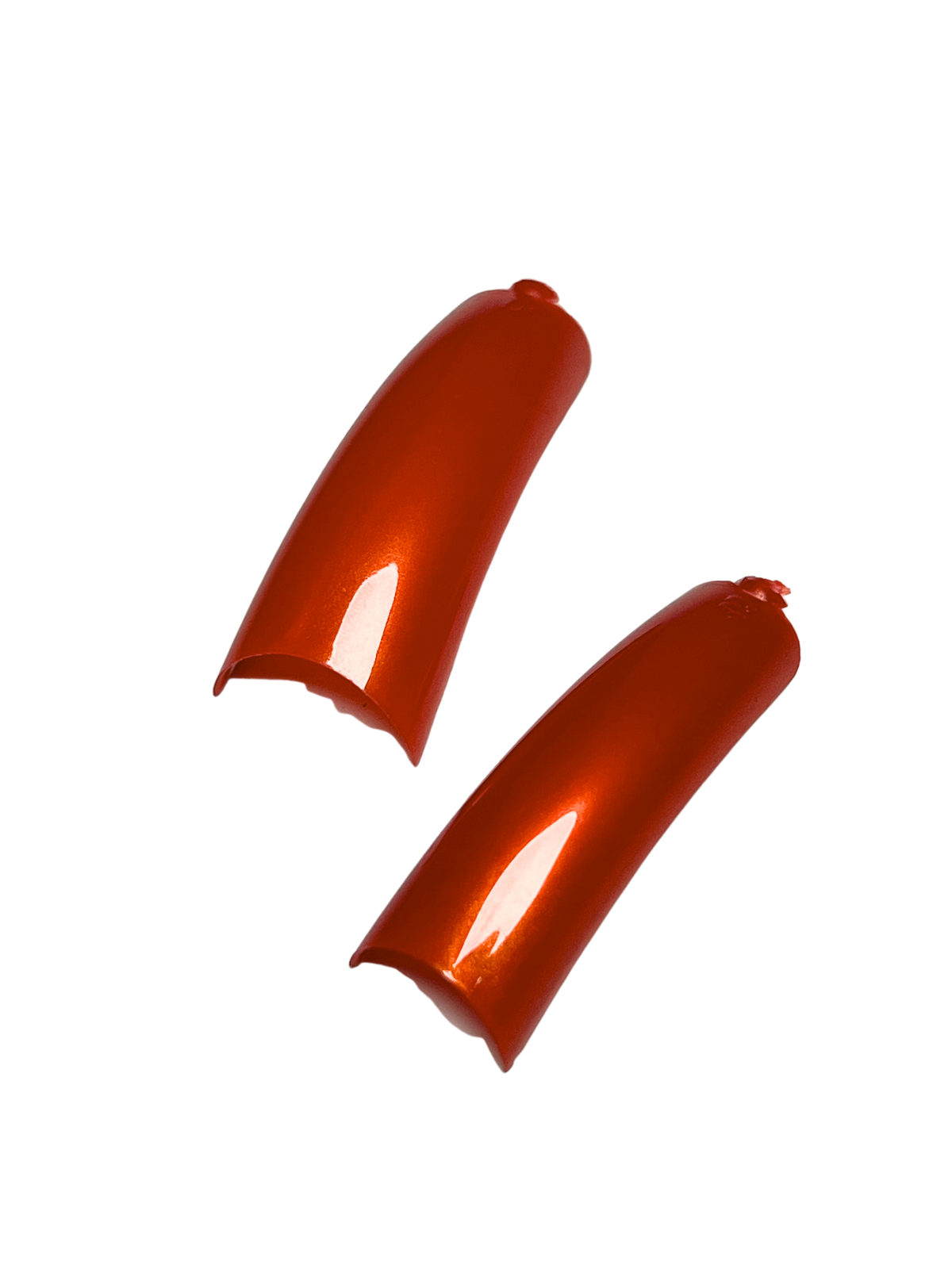 Color Nail Tips 550pc - Metallic Orange