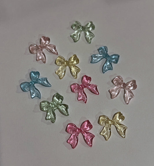 Jelly Ribbon Bow Charms