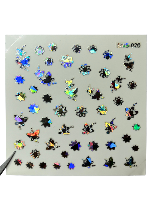 LECECIA Seashell Holographic Nail Stickers - SNS-020