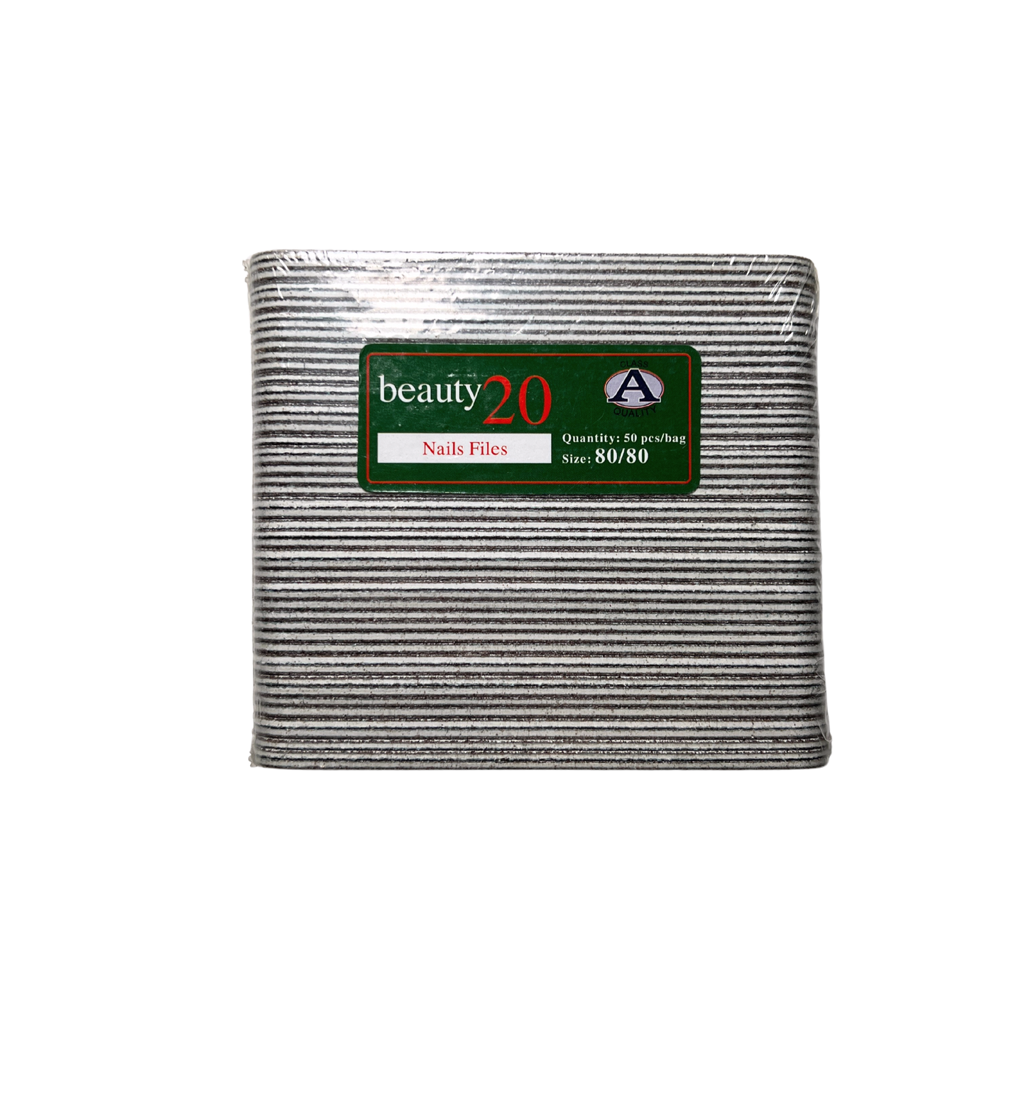 BEAUTY20 Disposable Manicure Files 4" - ZEBRA