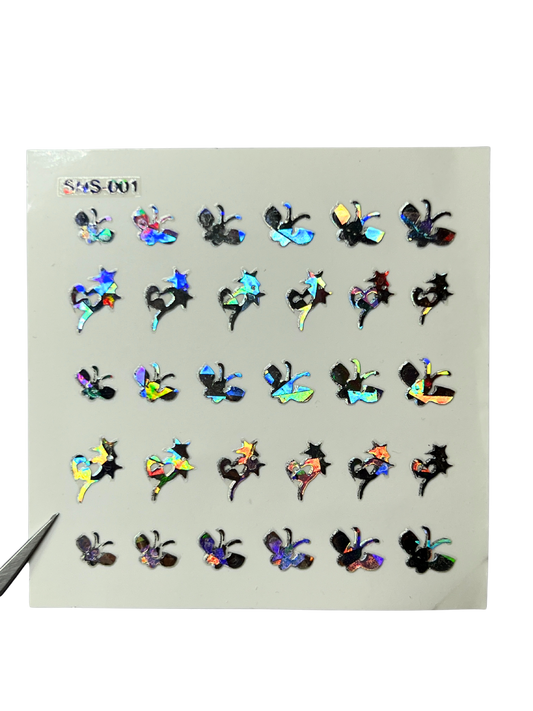 LECECIA Seashell Holographic Nail Stickers - SNS-001