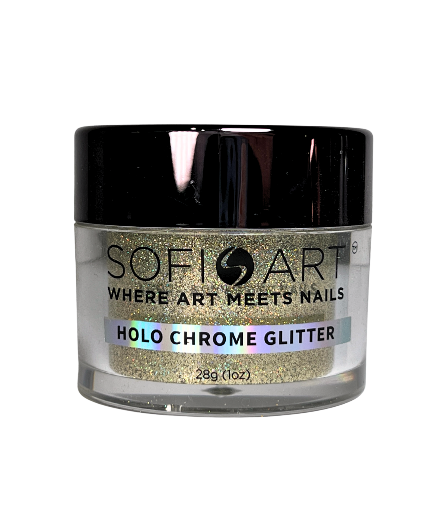 SOFIART Chrome Glitter 1oz - Holo Yellow GLS015