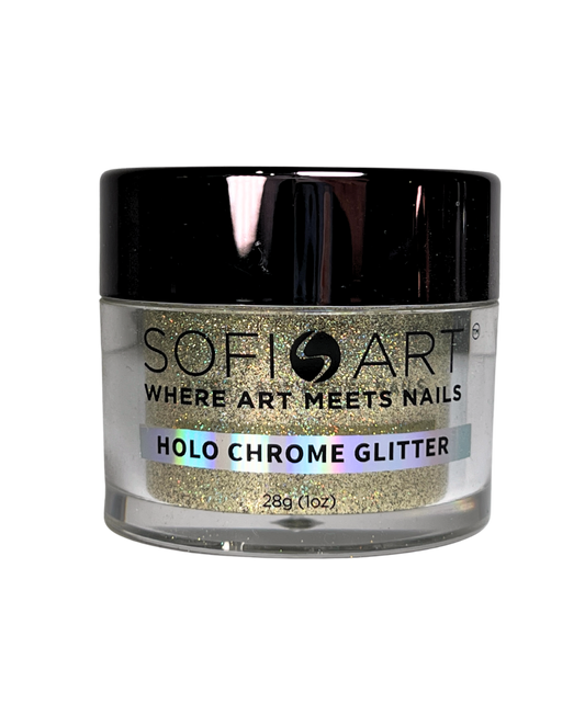 SOFIART Chrome Glitter 1oz - Holo Yellow GLS015