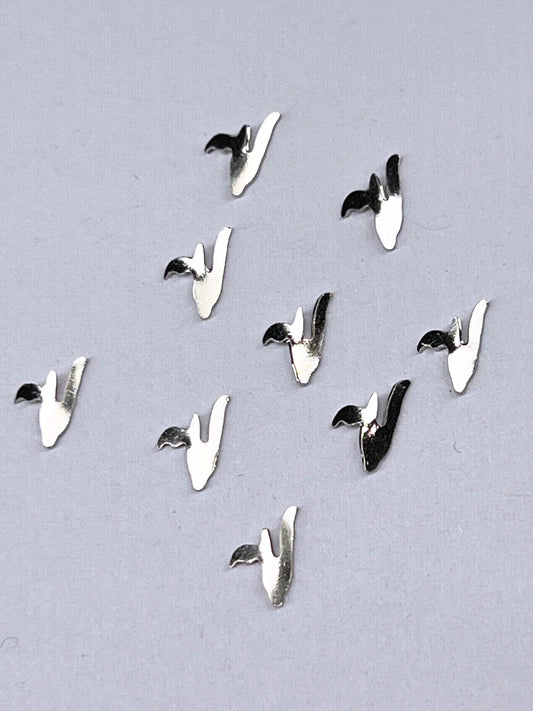 90's Silver Alphabet Charms - Letter V