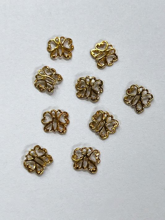 90's Gold Charms - Butterfly