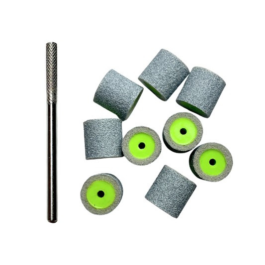 SBAND Buffer Bands 10ct w/ Natural Nail Buffer Bit - Coarse