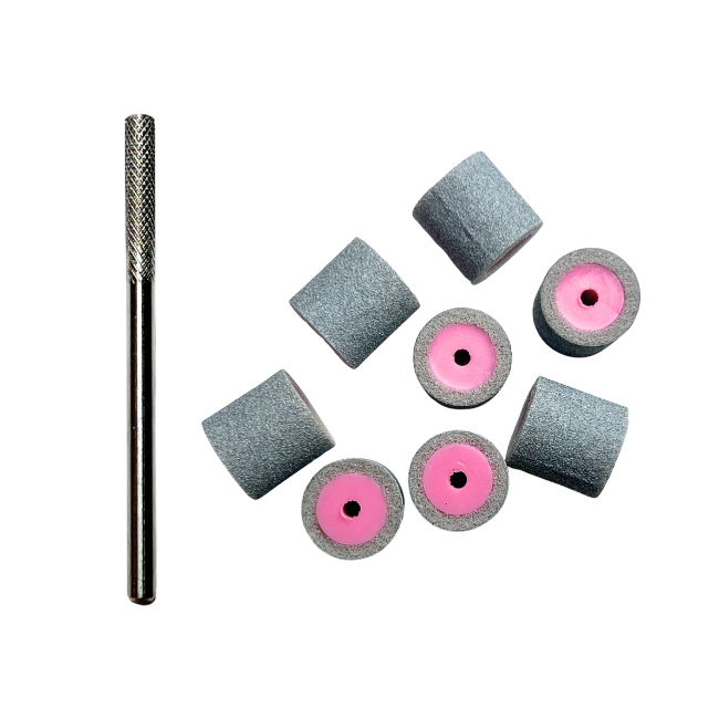 SBAND Buffer Bands 10ct w/ Natural Nail Buffer Bit - Medium