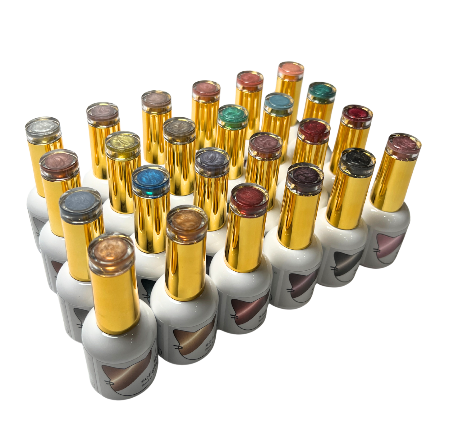 SOFIGLAZE Gel Color 0.5oz Water Drop Series Cat Eye - 24Pc Full Set