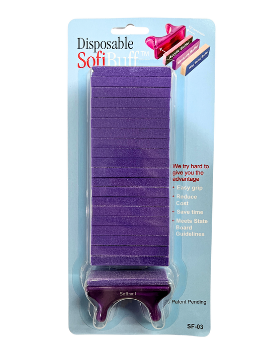 SOFINAIL™ Disposable SofiBuff™ Buffers - Purple