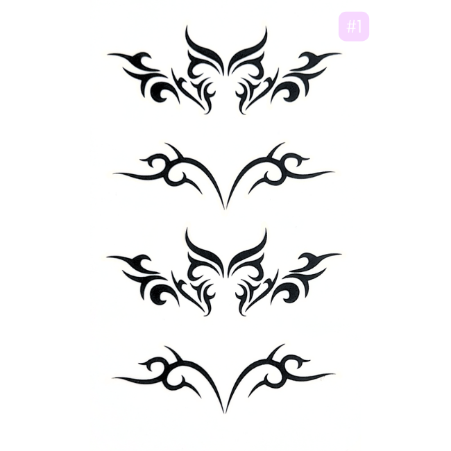 BarShe Temporary Body Tattoos - #001