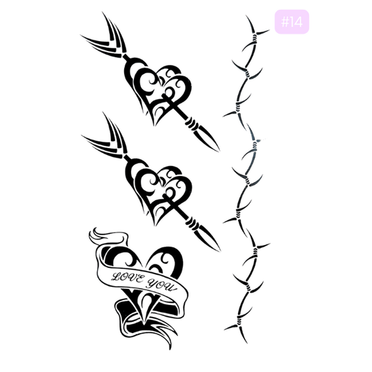 BarShe Temporary Body Tattoos - #014