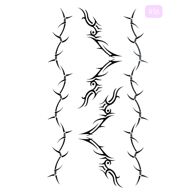 BarShe Temporary Body Tattoos - #016