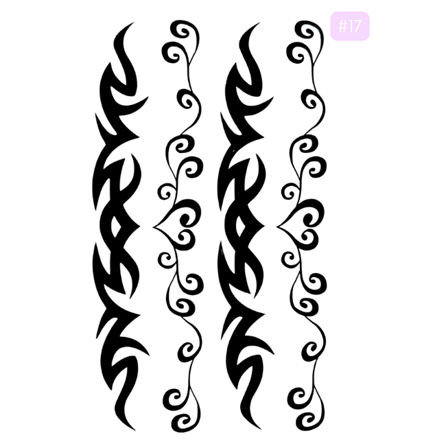 BarShe Temporary Body Tattoos - #017