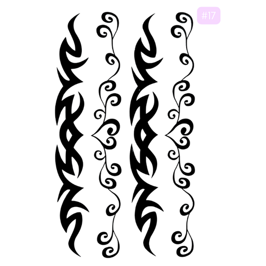 BarShe Temporary Body Tattoos - #017