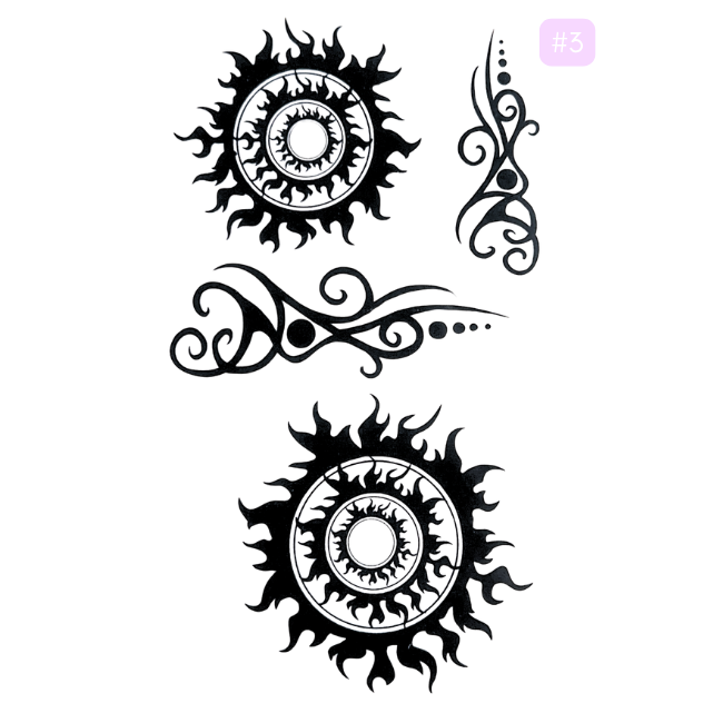 BarShe Temporary Body Tattoos - #003