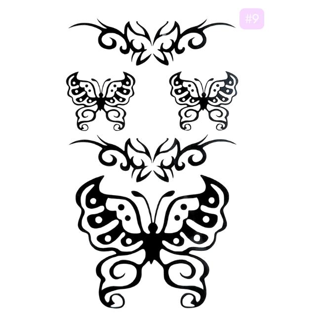 BarShe Temporary Body Tattoos - #009