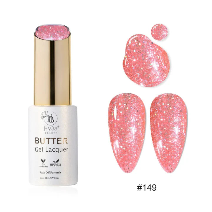 HYBA BEAUTY Butter Gel Polish 12ml - SERIES 15 (#141 - #150)