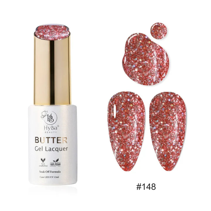 HYBA BEAUTY Butter Gel Polish 12ml - SERIES 15 (#141 - #150)