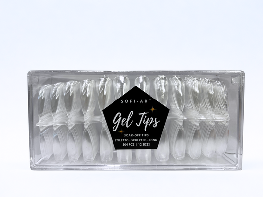 SOFI-ART Gel Tips 504 pcs - Stiletto Long