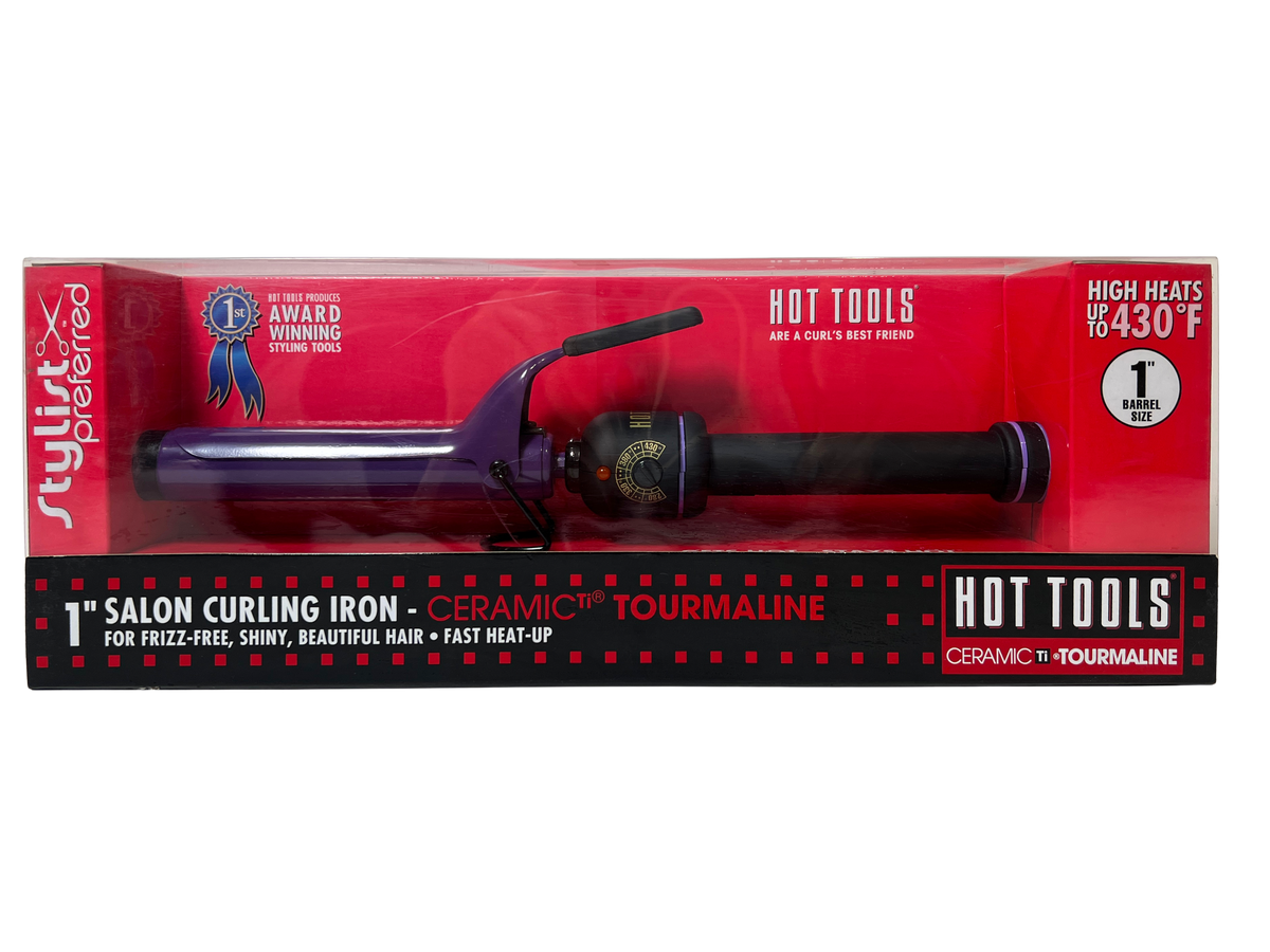HOT TOOLS Professional Ceramic Tourmaline 1" Salon Curling Iron