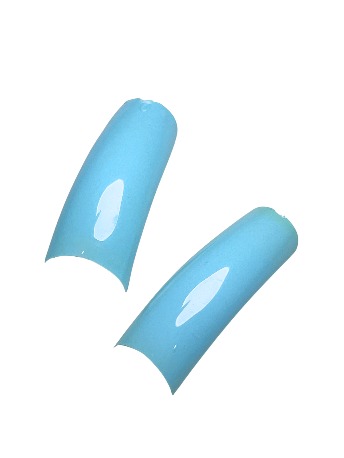 Color Nail Tips 550pc - Baby Blue
