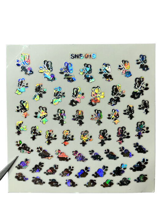 LECECIA Seashell Holographic Nail Stickers - SNS-019