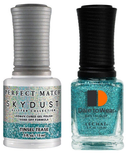 LECHAT Perfect Match SkyDust Gel Duo - Tinsel Tease #SDMS18