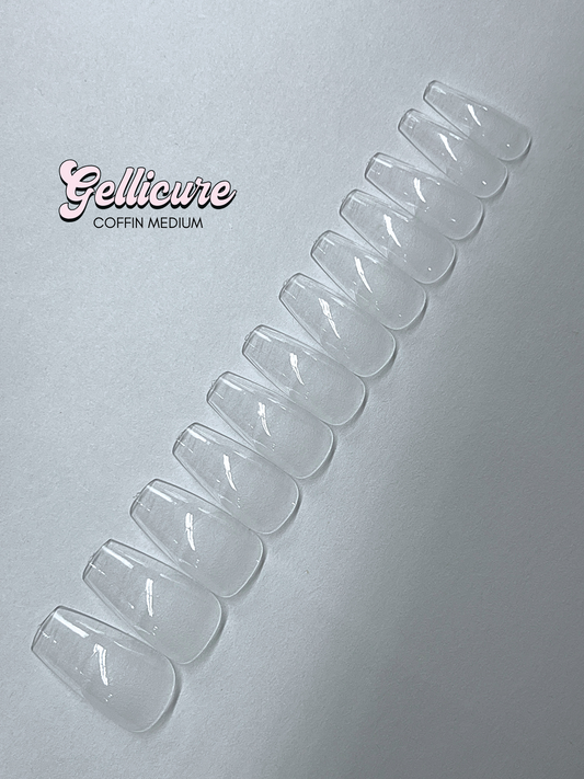 GELLICURE Pre-etched Gel Tips 120 pcs - Coffin Medium