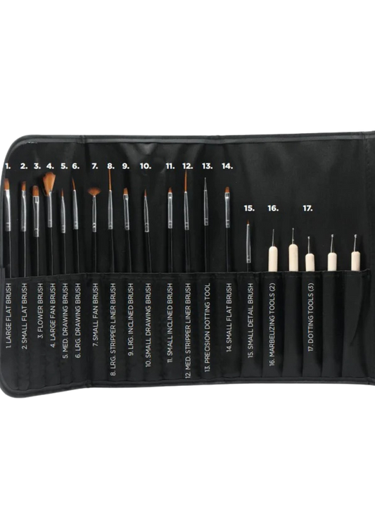 CUCCIO Assorted Nail Brush Case - 20pcs