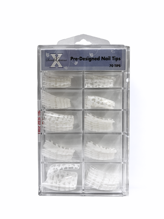 SCENT XPERIENCE Pre-Designed Nail Tips 70pc - Hearts