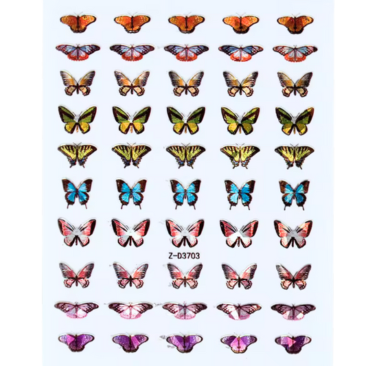 Butterfly Nail Stickers - No.3