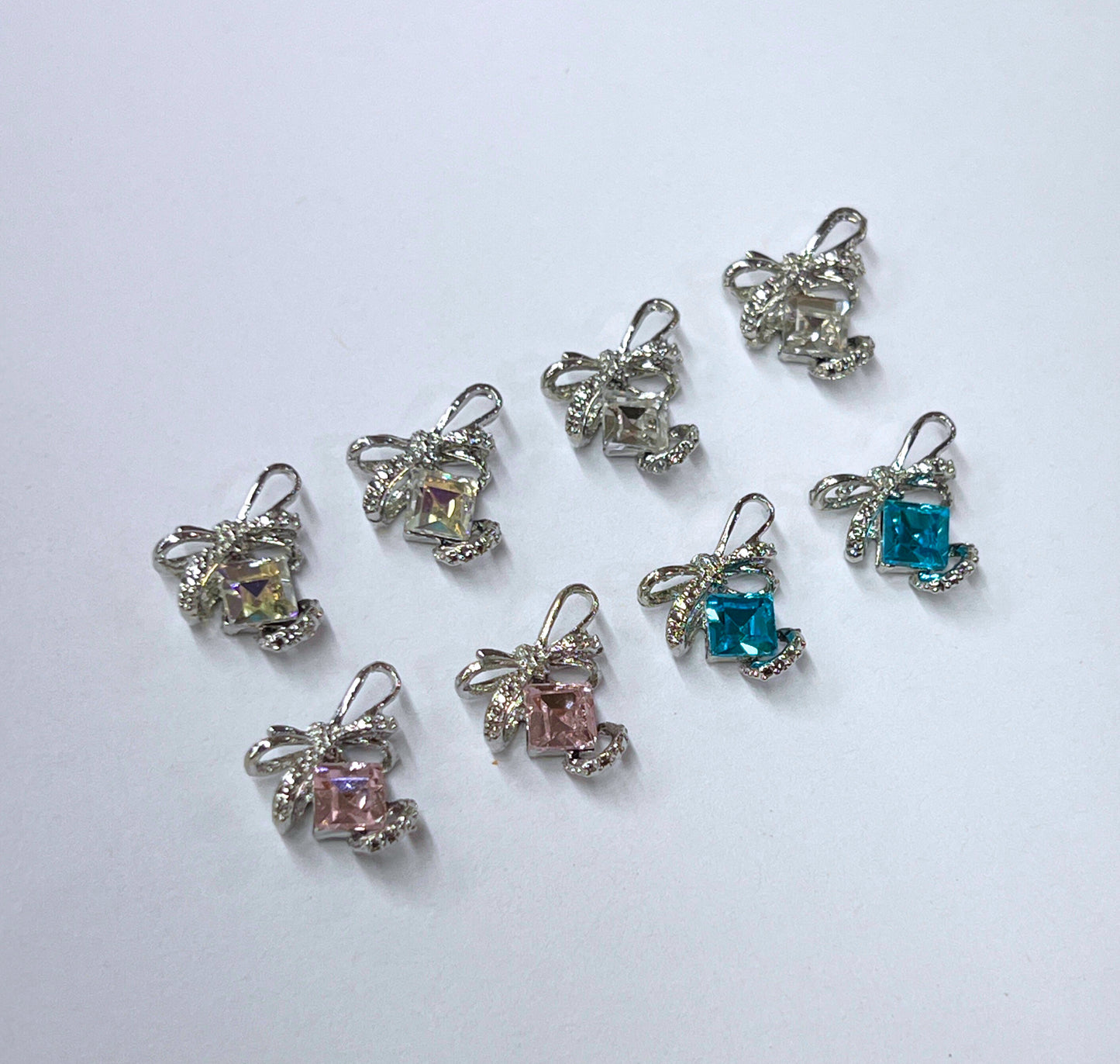 Rhinestone Ribbon Charms