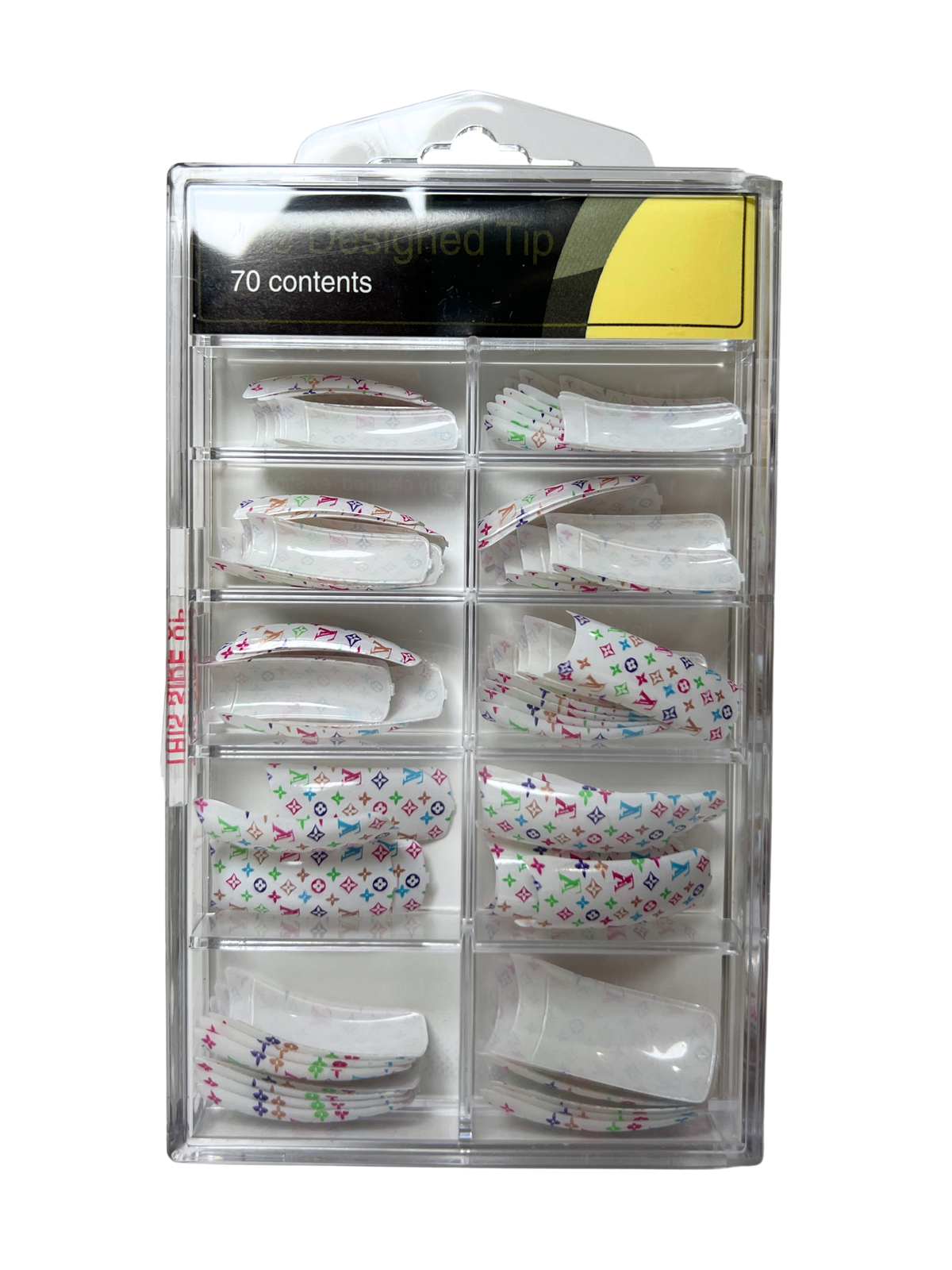 Pre-Designed Nail Tips 70pc - Mixed Designs (15 Styles)
