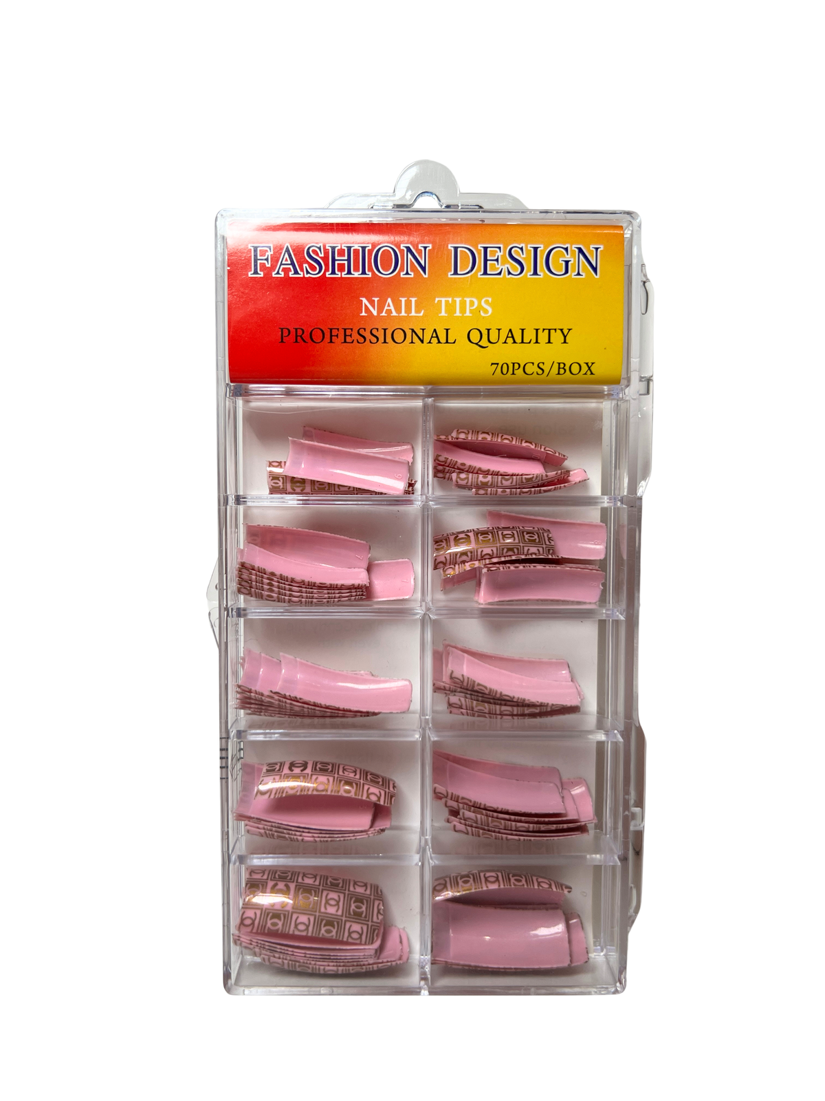 Pre-Designed Nail Tips 70pc - Mixed Designs (15 Styles)