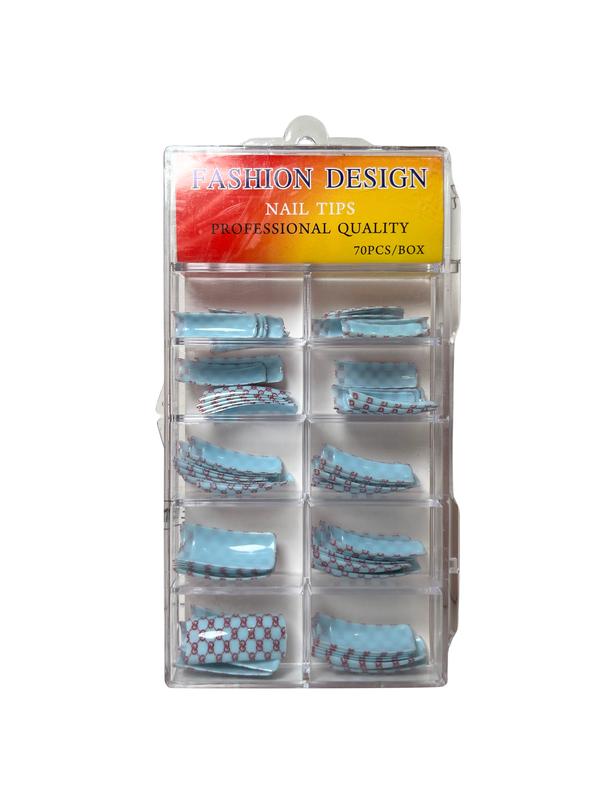 Pre-Designed Nail Tips 70pc - Mixed Designs (22 Styles)