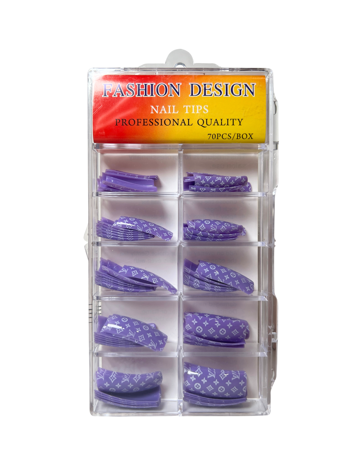 Pre-Designed Nail Tips 70pc - Mixed Designs (22 Styles)