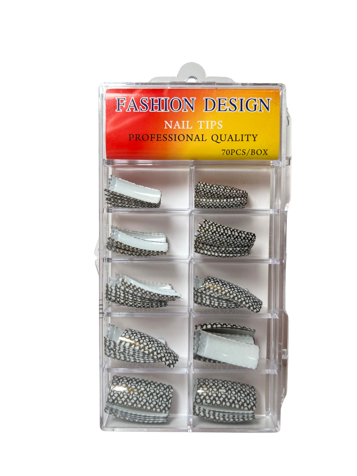 Pre-Designed Nail Tips 70pc - Mixed Designs (22 Styles)